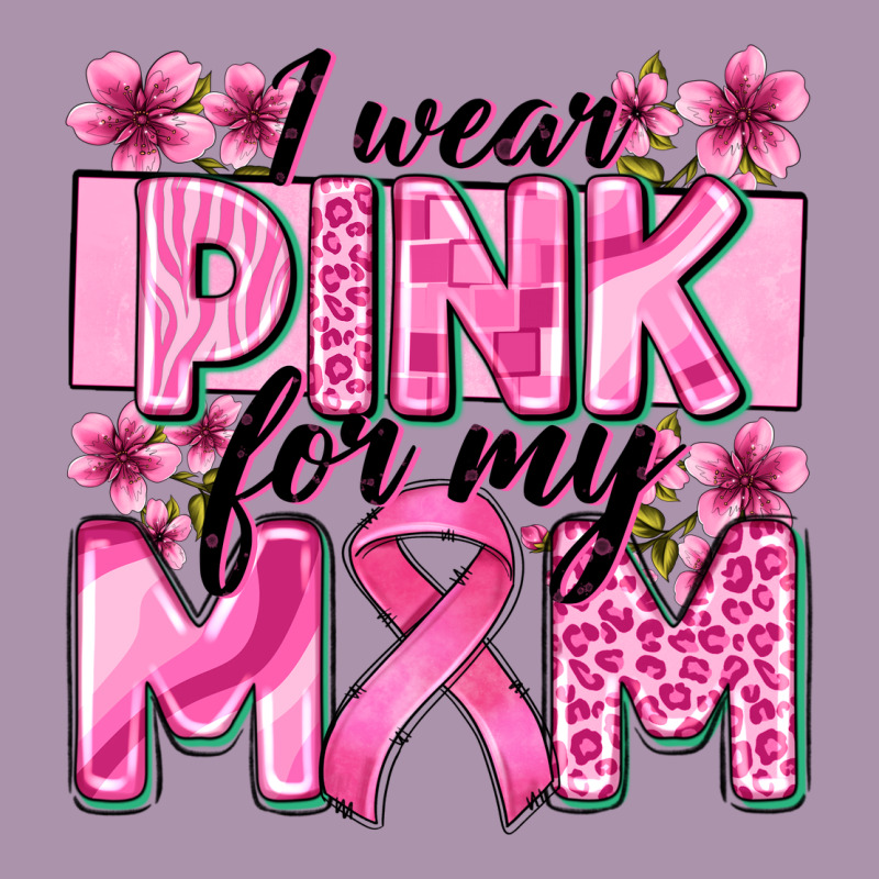 I Wear Pink For My Mom Heavyweight Hoodie by Zillion Design Studio | Teevron