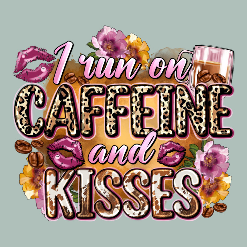 I Run On Caffeine And Kisses Heavyweight Hoodie by Zillion Design Studio | Teevron