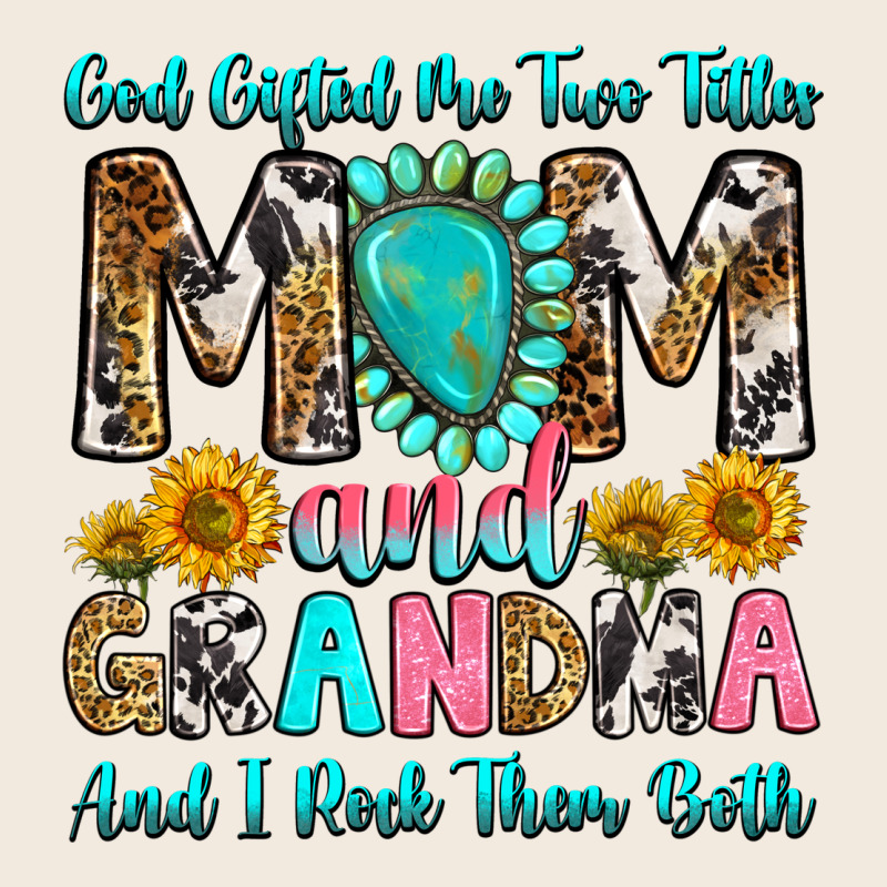 God Gifted Me Two Titles Mom And Grandma And I Roc Zipper Hoodie by RanaPortraitStore | Teevron