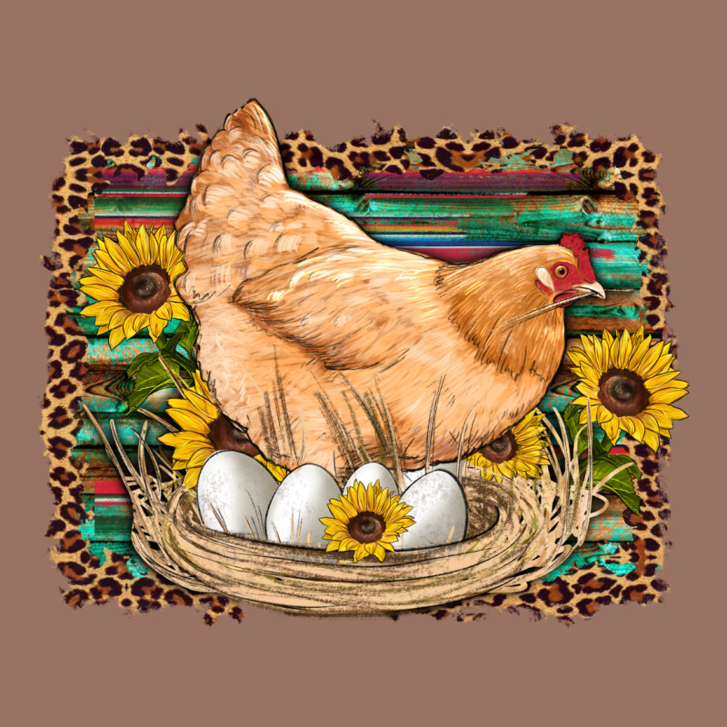 Western Farm Chicken Coop Animals Eggs Sunflowers Leopard Serape Woode Premium Hoodie by Artiststas | Teevron