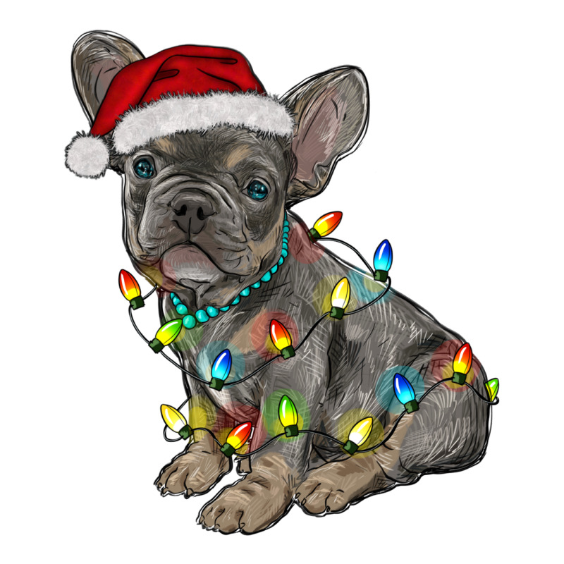 Christmas French Bulldog Heavyweight Hoodie by RanaPortraitStore | Teevron