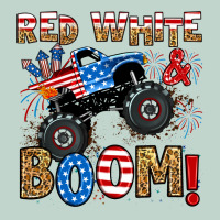 Red White Boom Monster Truck Zipper Hoodie | Teevron