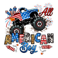 fourth of july monster truck all american boy | Teevron