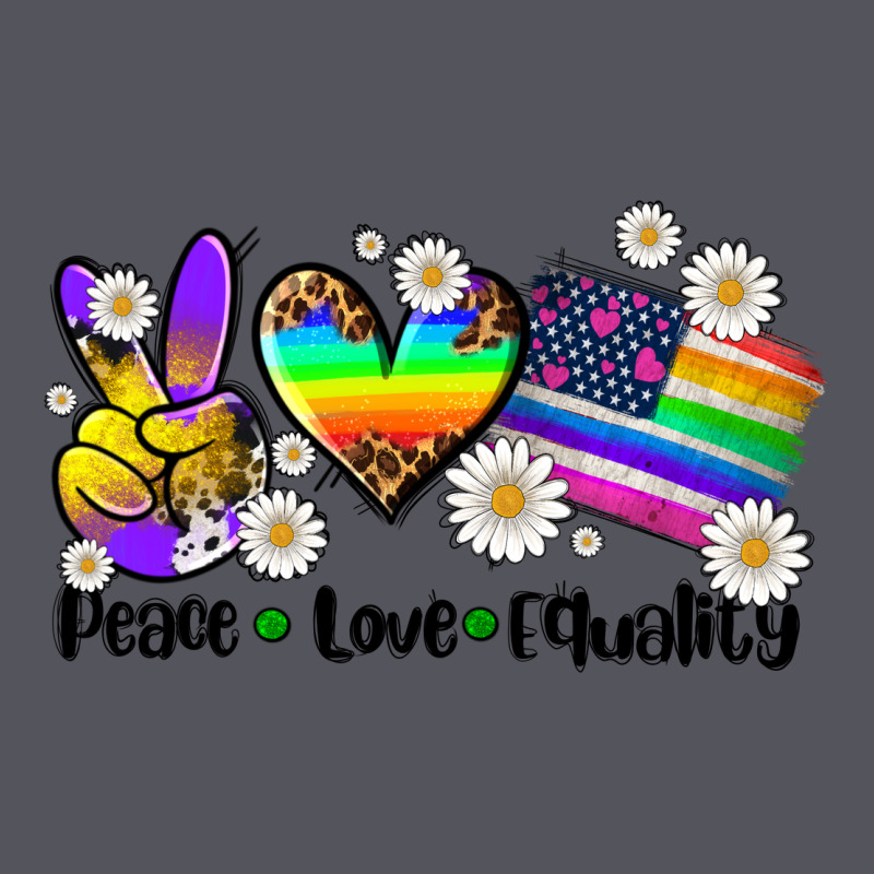 Peace Love  Equality Vintage Hoodie by AdoDesignShop | Teevron