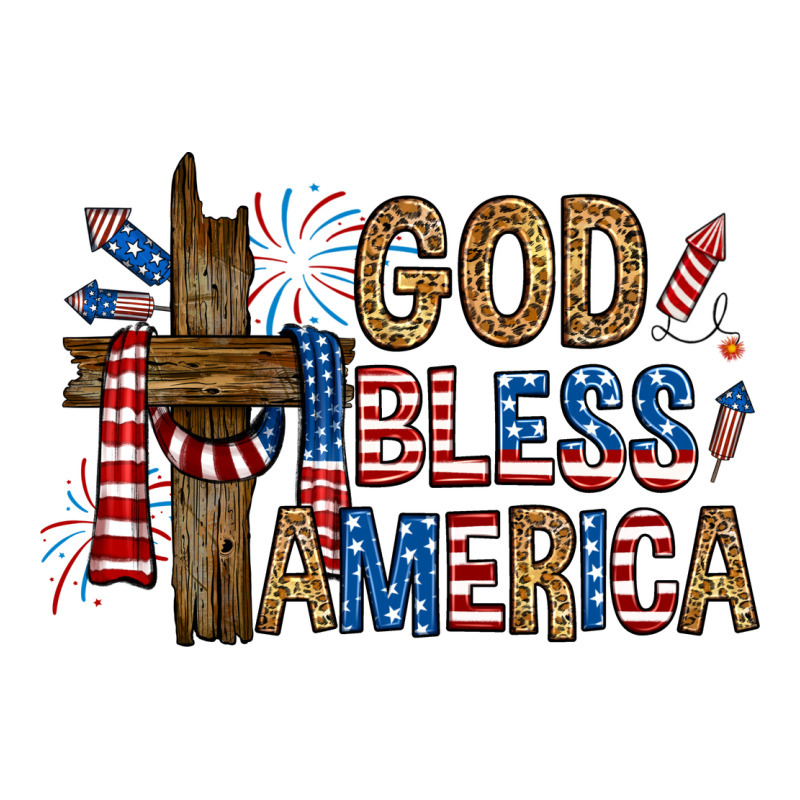 God  Bless America With Cross Zipper Hoodie by RanaPortraitStore | Teevron
