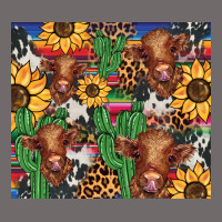 Western Cactus Sunflower Highlands Cow Urban Hoodie | Teevron