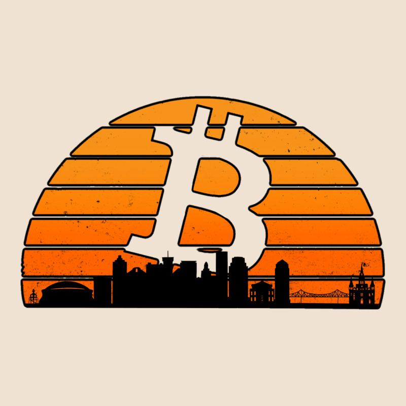 Bitcoin New Orleans Retro Sunset Urban Hoodie by Jasminsmagicworld | Teevron