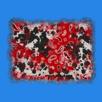 Bandana Cowhide Denim Background Premium Hoodie | Teevron