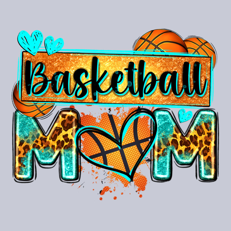 Basketball Mom With Leopard Heavyweight Hoodie by Zillion Design Studio | Teevron
