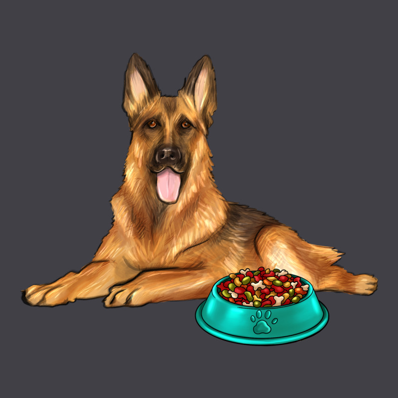 German Shepherd With Food Bowl Heavyweight Hoodie by texasbilliewilder | Teevron