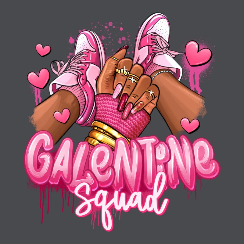 Galentine Squad Afro Girl Sneakers Zipper Hoodie by RanaPortraitStore | Teevron