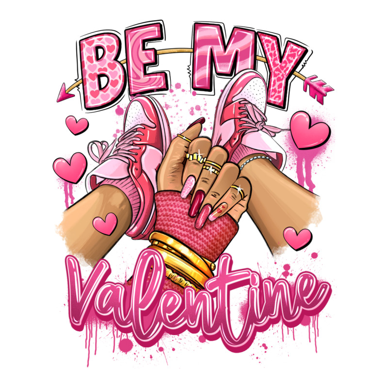 Be My Valentine Light Skinned Girl Sneakers Zipper Hoodie by RanaPortraitStore | Teevron