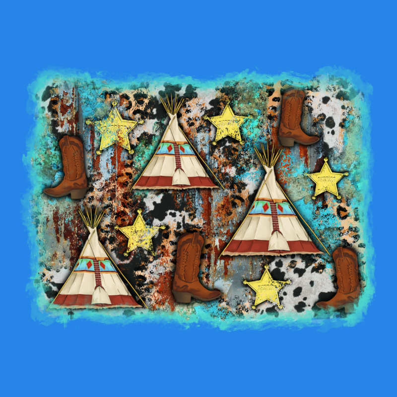 Tribe Tent Western Background Premium Hoodie by AdoDesignShop | Teevron