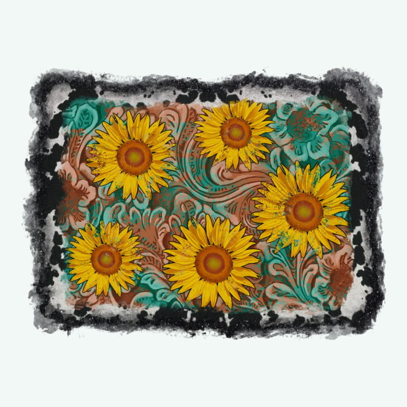 Leather Sunflower Background Premium Hoodie by AdoDesignShop | Teevron