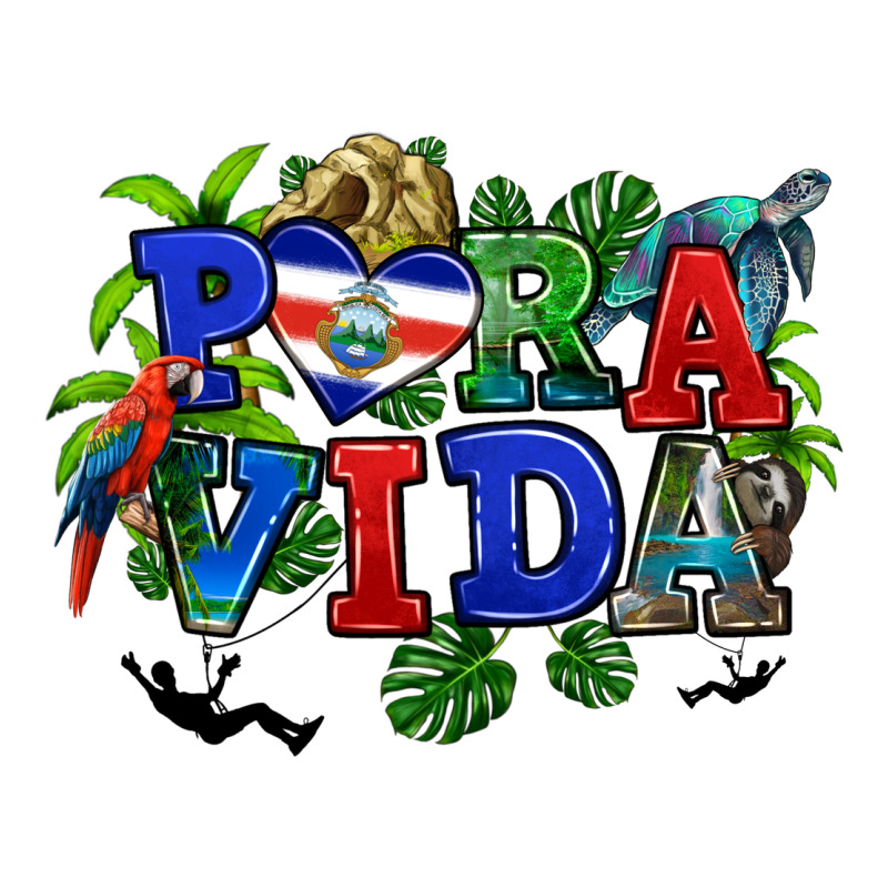 Pura Vida Costa Rica Zipper Hoodie by RanaPortraitStore | Teevron