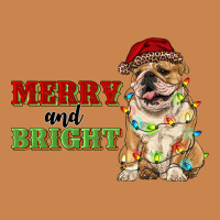 Merry And Bright English Bulldog Heavyweight Hoodie | Teevron