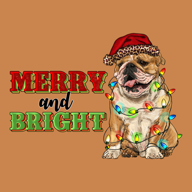 Merry And Bright English Bulldog Heavyweight Hoodie by RanaPortraitStore | Teevron