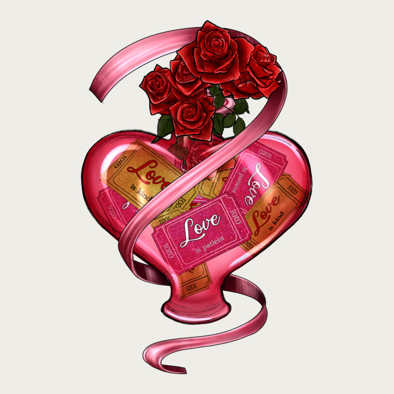 Heart Glass Vase Love Tickets With Rose Zipper Hoodie by RanaPortraitStore | Teevron