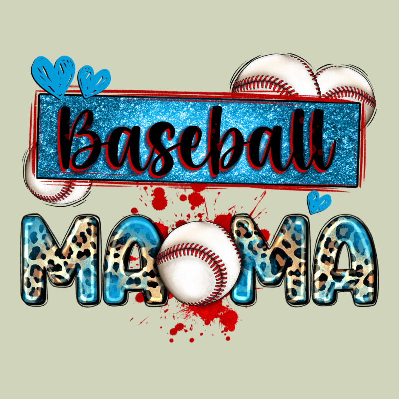 Baseball Mama With Leopard Heavyweight Hoodie by Zillion Design Studio | Teevron