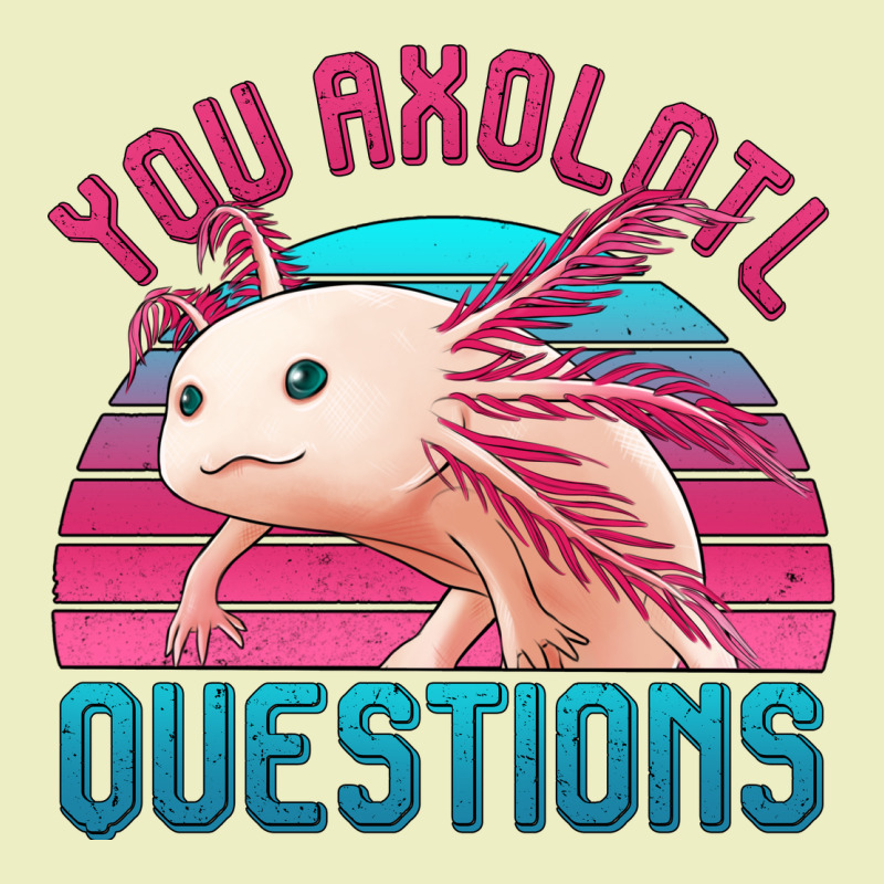 You Axolotl Questions 80's Retro Sunset Urban Hoodie by Jasminsmagicworld | Teevron