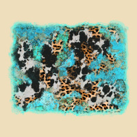 Turquoise Cowhide Leopard Background Premium Hoodie | Teevron