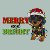Merry And Bright Dachshund Heavyweight Hoodie | Teevron