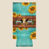 Mom Hereford Cattle Sunflowers On Tooled Leather Slim Can Cooler Urban Hoodie | Teevron