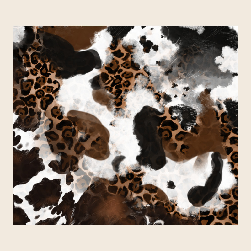 Cowhide And Leopard Pattern Zipper Hoodie by RanaPortraitStore | Teevron