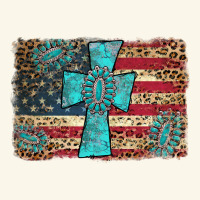 Flag And Turquoise Cross Premium Hoodie | Teevron