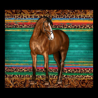 Western Horse Serape  Leather Leopard Urban Hoodie | Teevron