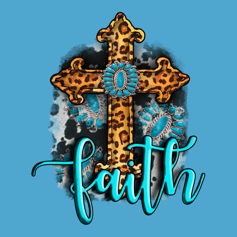 Faith Western Turquoise Premium Hoodie by AdoDesignShop | Teevron