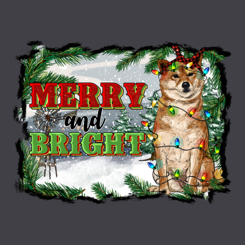 Merry And Bright Shiba Inu Heavyweight Hoodie by RanaPortraitStore | Teevron