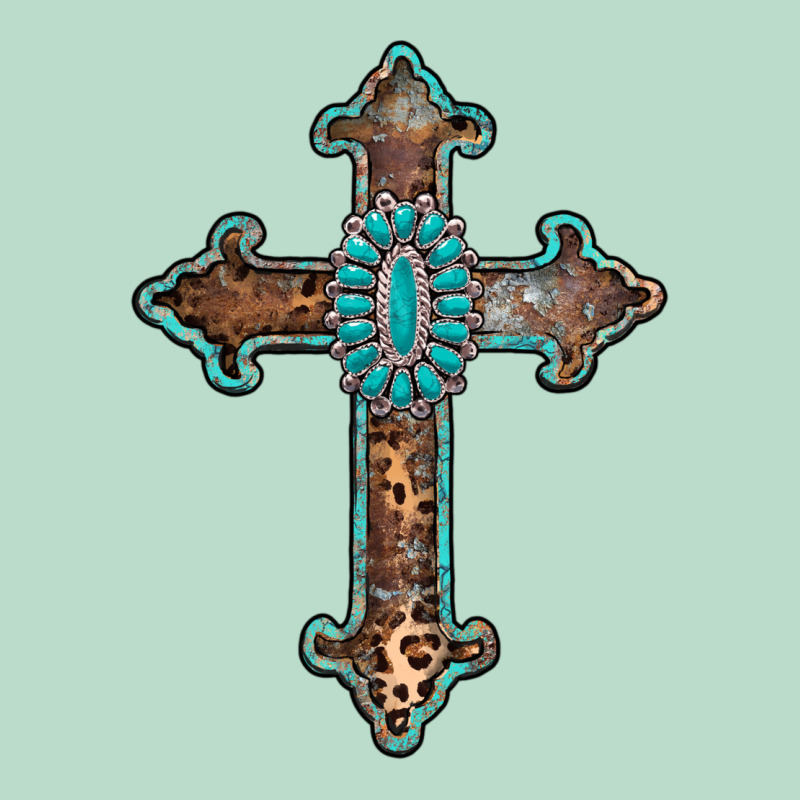 Turquoise Cross Premium Hoodie by AdoDesignShop | Teevron