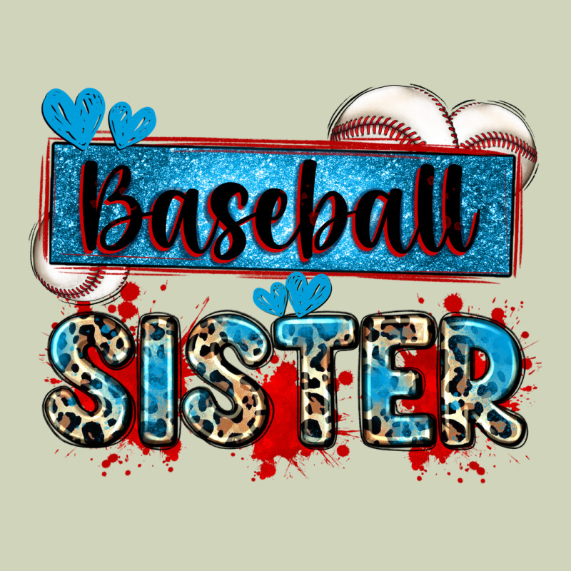 Baseball Sister With Leopard Heavyweight Hoodie by Zillion Design Studio | Teevron