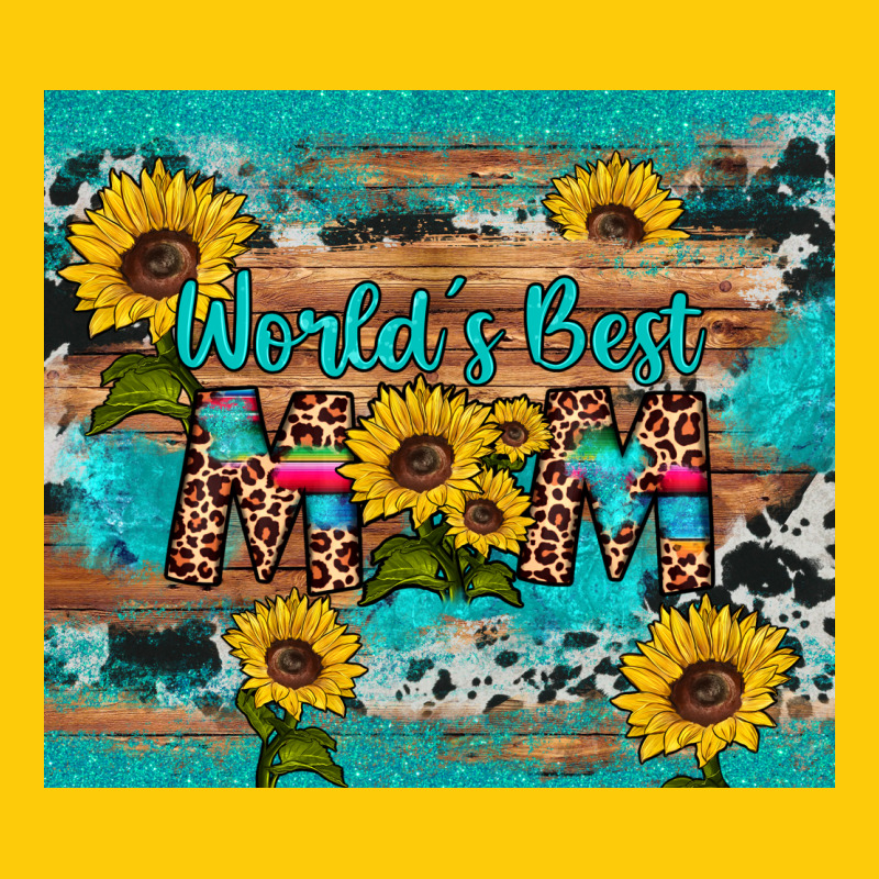 World's Best Mom Sunflower Leopard Cowhide Premium Hoodie by Artiststas | Teevron