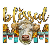 Western Blessed Mom Charolais Bull Premium Tee | Teevron