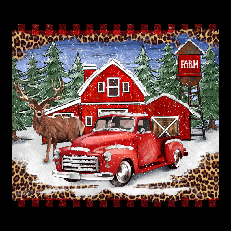 Christmas Farm Reindeer And Truck Urban Hoodie by BarkalooDesign | Teevron