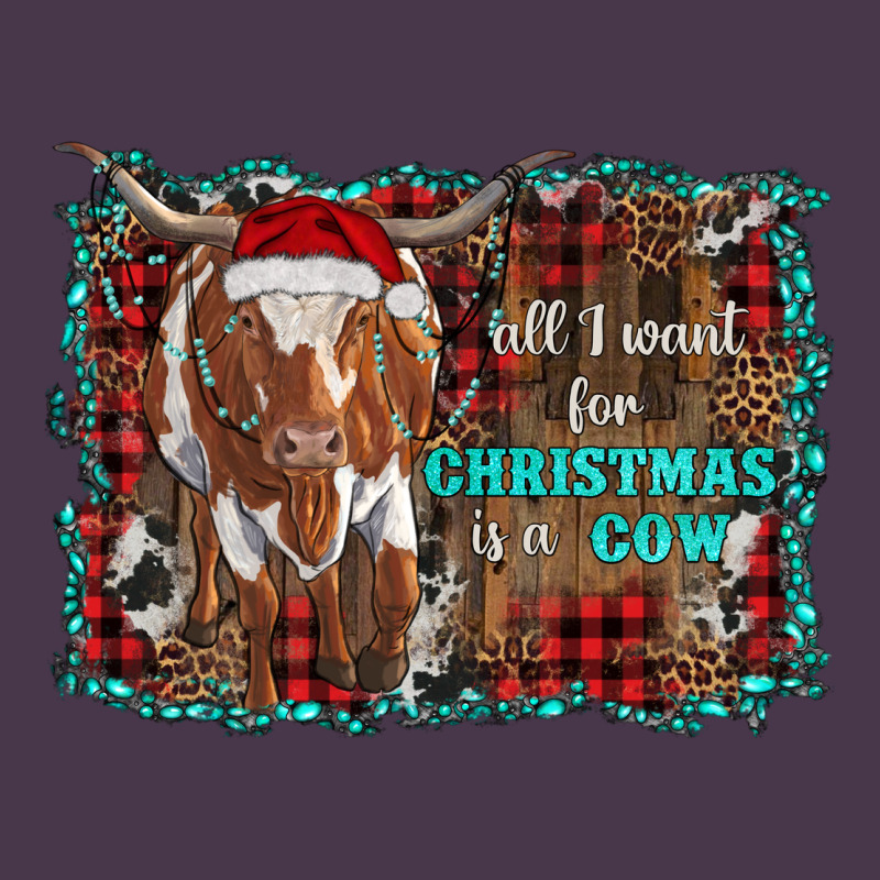 All I Want For Christmas Is A Cow Longhorn Heavyweight Hoodie by RanaPortraitStore | Teevron