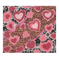 valentines day hearts with leopard and cowhide | Teevron
