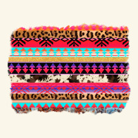 Aztec Western Leopard Cowhide Background Premium Hoodie | Teevron