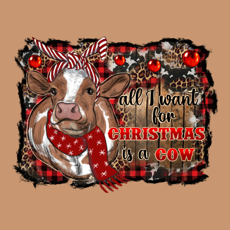 All I Want For Christmas Is A Cow Cowhide Heavyweight Hoodie by RanaPortraitStore | Teevron