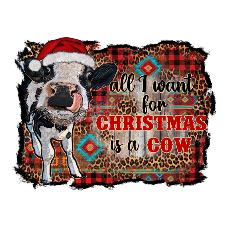 All I Want For Christmas Is A Cow Aztec Heavyweight Hoodie by RanaPortraitStore | Teevron