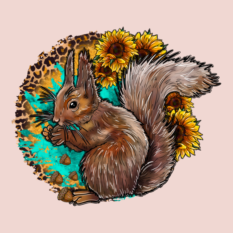 Western Squirrel With Sunflowers Premium Sweatshirt by CowhideDigitalArt | Teevron