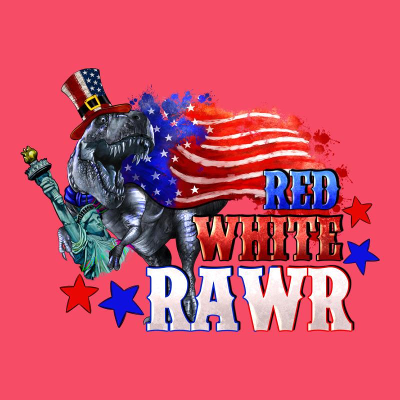Red White Rawr 4th Of July Premium Sweatshirt by CowGirlArtShop | Teevron