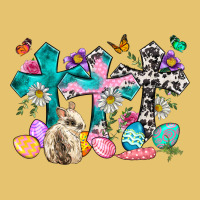 Western Rabbit With Cross And Flowers Premium Sweatshirt | Teevron