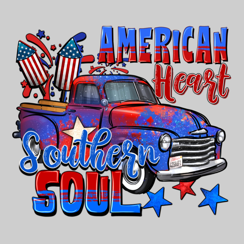 American Heart Southern Soul Truck 4th Of July Premium Sweatshirt by CowGirlArtShop | Teevron
