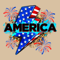 America With Lightning Bolt Heavyweight Hoodie | Teevron