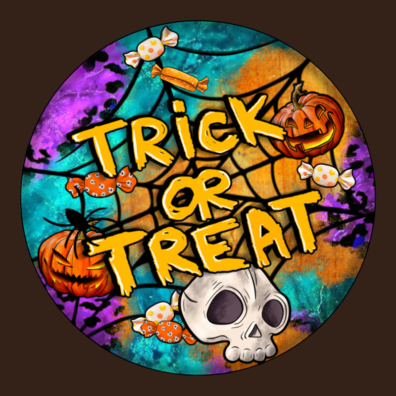 Trick Or Treat Hallowen Round Heavy Core Tee by LillyAllenDesigns | Teevron