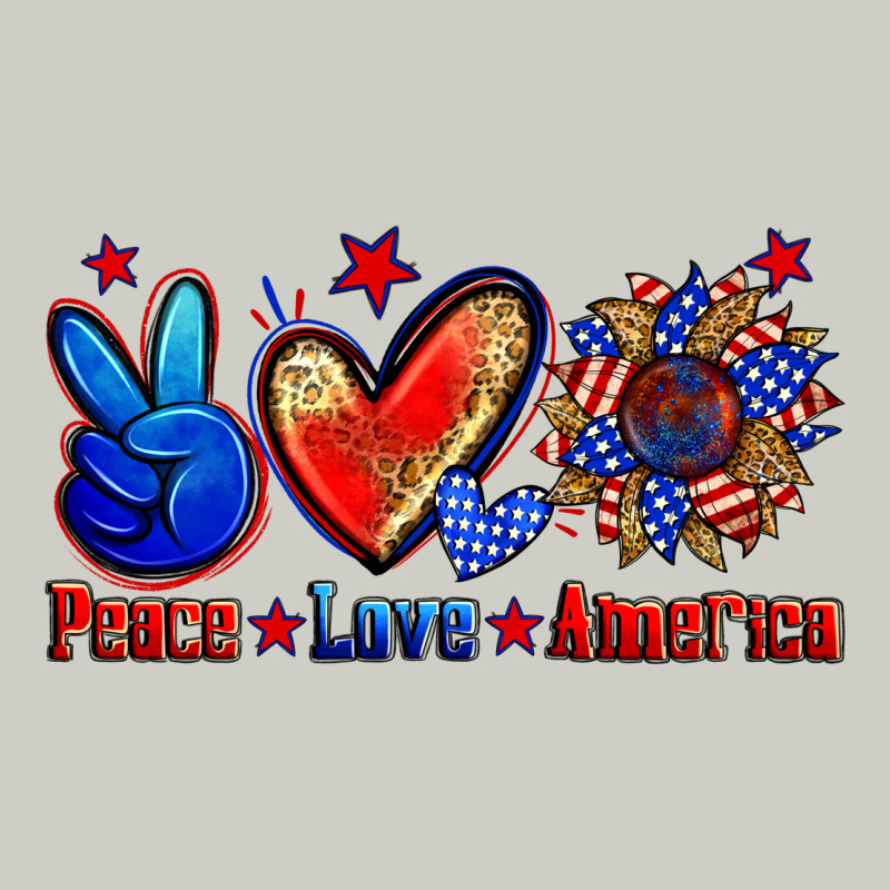 Peace Love America Heavyweight Hoodie by Zillion Design Studio | Teevron