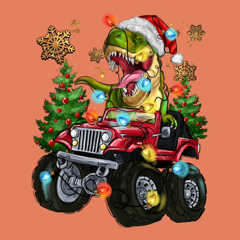 Christmas T-rex With Monster Truck Classic Tee by MaliasSmallBusiness | Teevron